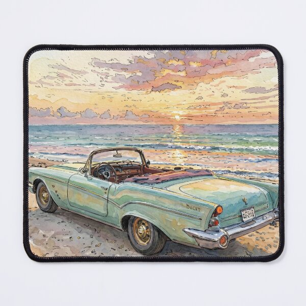 Item preview, Vintage car at the beach designed and sold by sid1802.