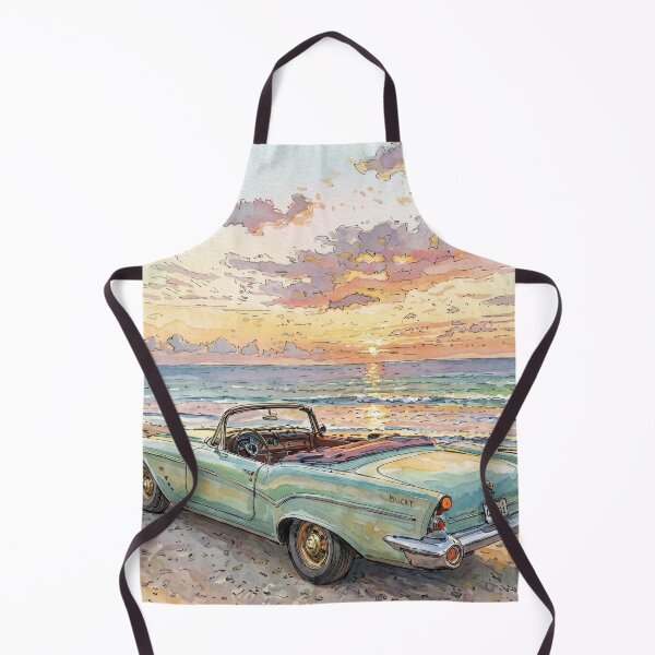Item preview, Vintage car at the beach designed and sold by sid1802.
