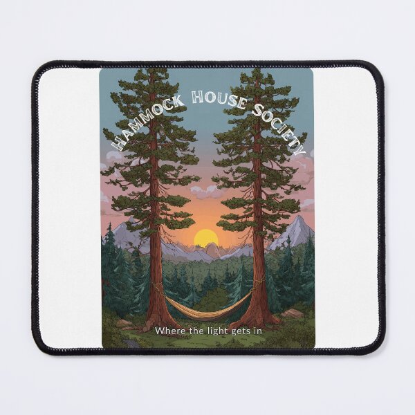 Item preview, Hammock Camping Sunset Mountain Forest Scene designed and sold by HomeFarmPress.
