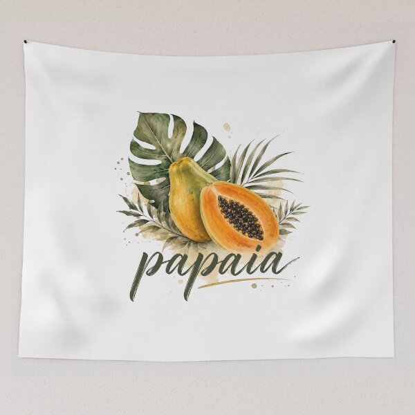 Item preview, Papaya Watercolor Tropical Fruit Illustration | Botanical Food Art   designed and sold by Verycutethings.