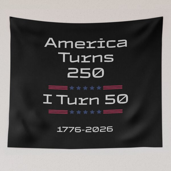 Item preview, America Turns 250 I Turn 50, 50th Birthday Gift In 2026, Born in 1976 designed and sold by WearFine.