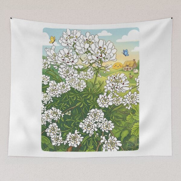Item preview, Whimsical Candy Tuft Garden Illustration designed and sold by AirCrayons27.