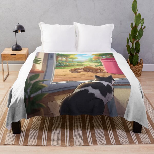 Item preview, The Lookout: A Cat Watching a Squirrel designed and sold by AirCrayons27.