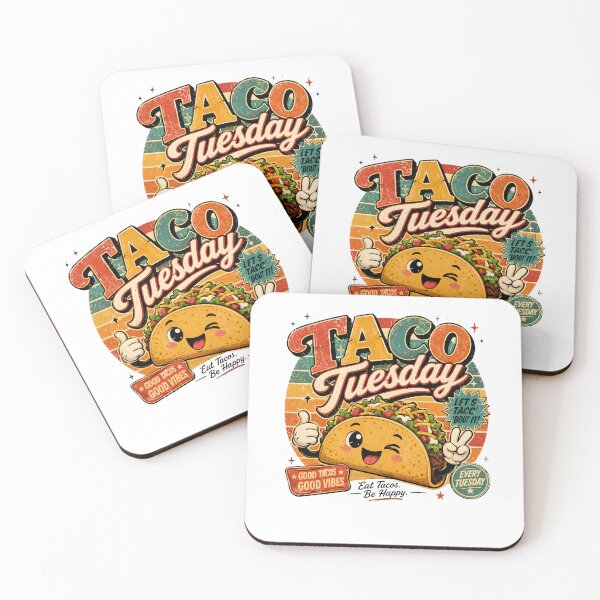 Item preview, Taco Tuesday Retro Design Funny Mexican Food Quote designed and sold by ILYASSE1.