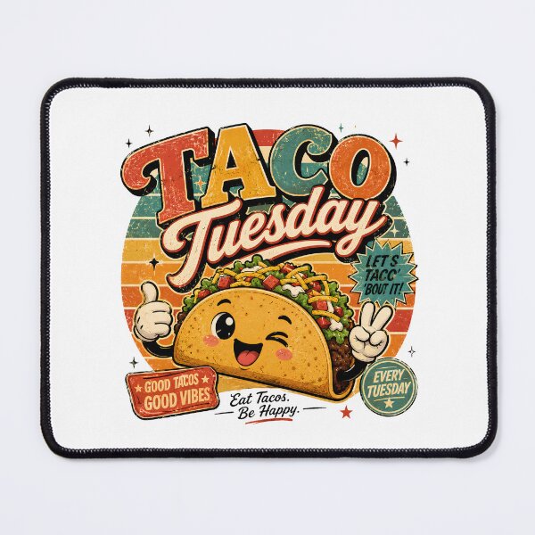 Item preview, Taco Tuesday Retro Design Funny Mexican Food Quote designed and sold by ILYASSE1.