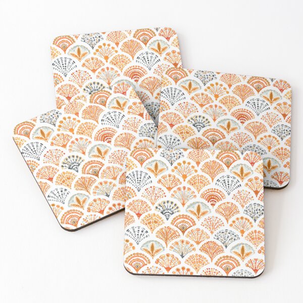 Item preview, Sunset Fan Motif Watercolor Seamless Pattern designed and sold by Ioanna-Studio.