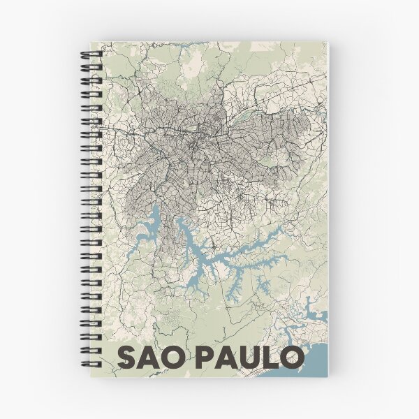 Item preview, Sao Paulo Map designed and sold by MapsNerd.