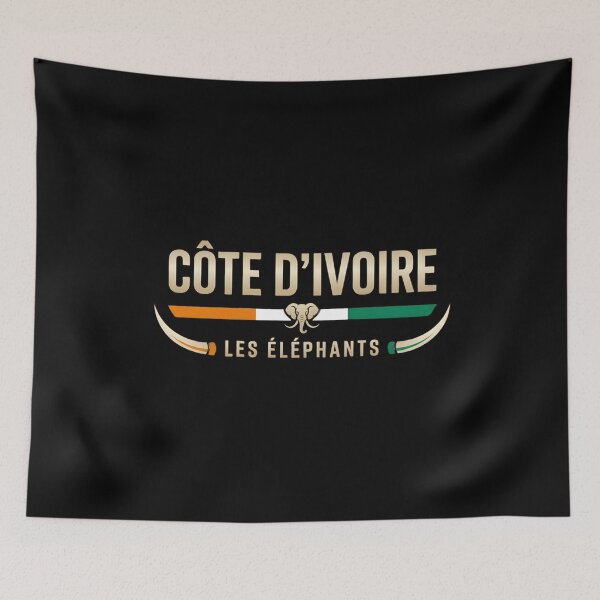 Item preview, Côte d’Ivoire Les Éléphants Vintage Flag Graphic designed and sold by Grace-Cop.