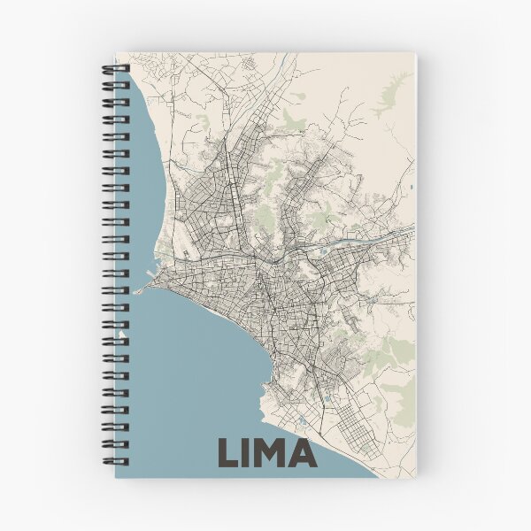 Item preview, Lima Map designed and sold by MapsNerd.