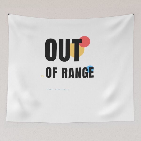 Item preview, OUT OF RANGE – Retro Futuristic Typography Design designed and sold by HeartAndArtShop.