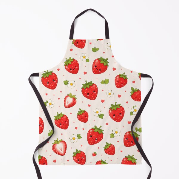 Item preview, Kawaii Cute aStrawberry Pattern | Summer Fruit Seamless Print designed and sold by Aramdesing.