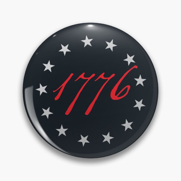 Item preview, 1776 13 Stars American Revolution Patriotic T-Shirt - Vintage USA Flag Design "Black shirt Logo" designed and sold by G - supply.