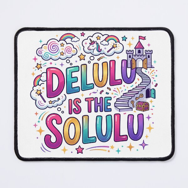 Item preview, delulu, solulu, internet slang, funny quote, viral phrase, gen z humor designed and sold by TrueArtVibes.