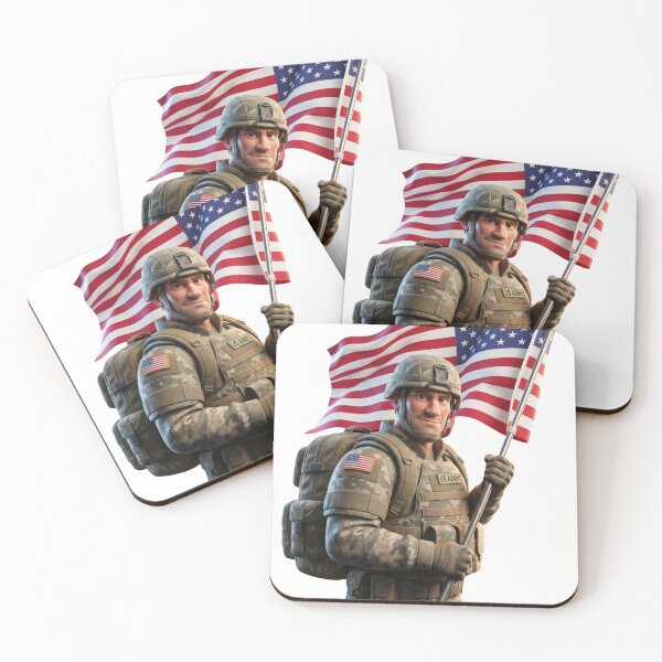 Item preview, Proud American soldier with flag designed and sold by misiek8223.