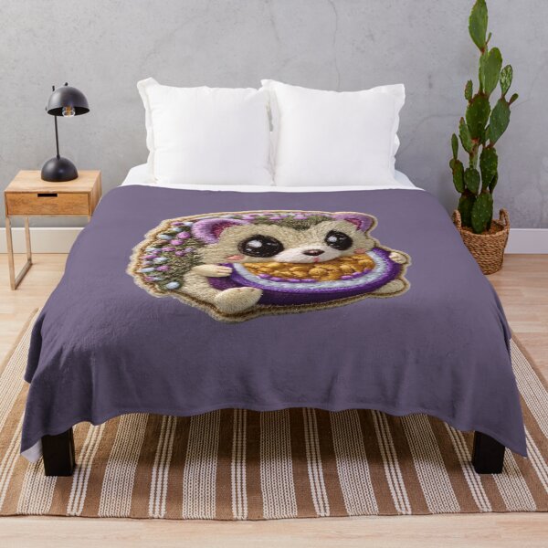 Item preview, Kawaii Hedgehog With Purple Watermelon Slice designed and sold by MegaNovaArt.