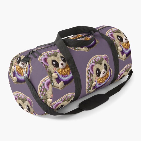 Item preview, Kawaii Hedgehog With Purple Watermelon Slice designed and sold by MegaNovaArt.