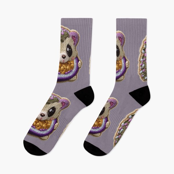 Item preview, Kawaii Hedgehog With Purple Watermelon Slice designed and sold by MegaNovaArt.