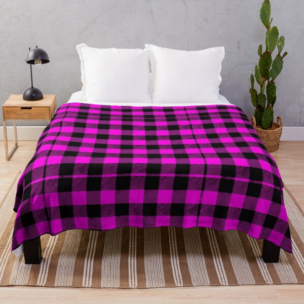Item preview, Hot Pink and Black Buffalo Check Pattern designed and sold by daphsam.