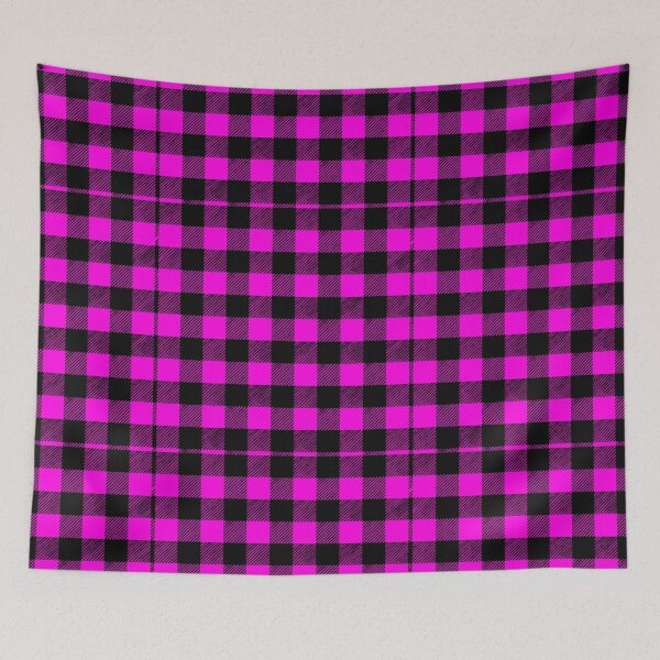 Item preview, Hot Pink and Black Buffalo Check Pattern designed and sold by daphsam.