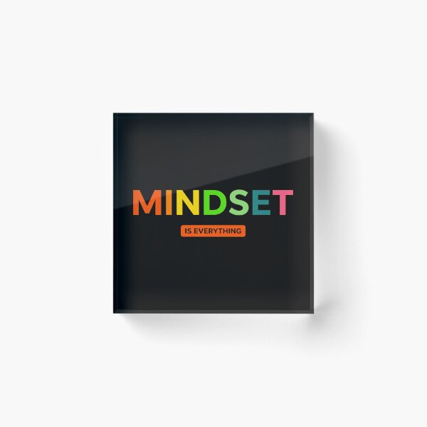 Item preview, Mindset Is Everything | Colorful Motivational Typography Design funny tshirt designed and sold by No Excuses .