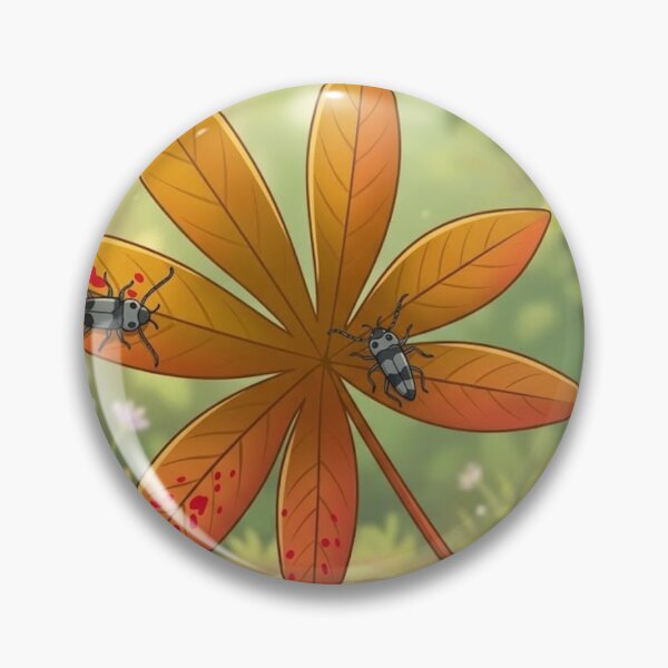 Item preview, Whimsical Autumn Leaf and Beetle Illustration designed and sold by AirCrayons27.