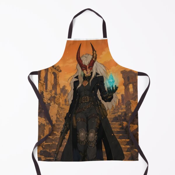 Item preview, Demon Huntress of the Fallen Empire – Dark Fantasy Anime Warrior Illustration designed and sold by  Hollow Moon Studios..