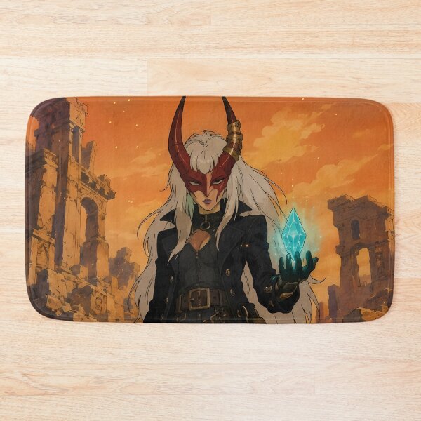 Item preview, Demon Huntress of the Fallen Empire – Dark Fantasy Anime Warrior Illustration designed and sold by  Hollow Moon Studios..
