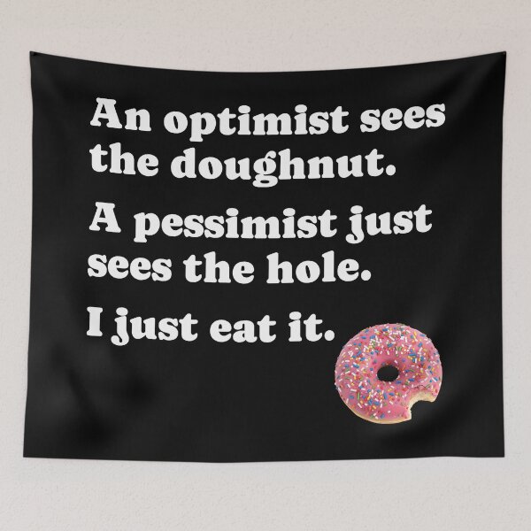 Item preview, Doughnut Philosophy Funny Quote designed and sold by Horningamere.
