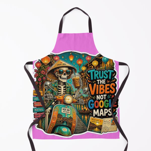 Item preview, Vietnam Tourist Skeleton Scooter Sticker – Trust The Vibes Not Google Maps designed and sold by Ecocrushstudio.