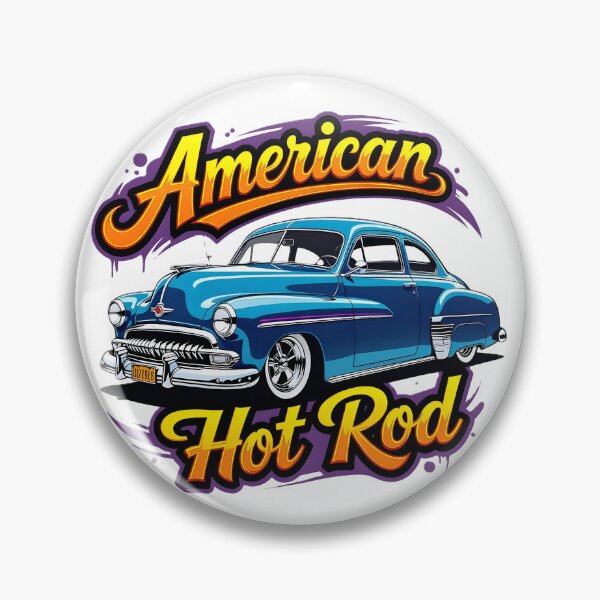 Item preview, Classic Blue Hot Rod Vintage Pop Art Illustration designed and sold by rgagliardi2017.