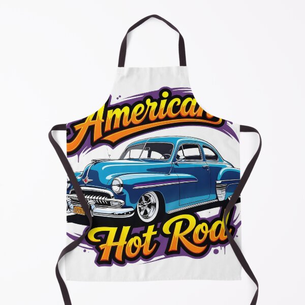 Item preview, Classic Blue Hot Rod Vintage Pop Art Illustration designed and sold by rgagliardi2017.