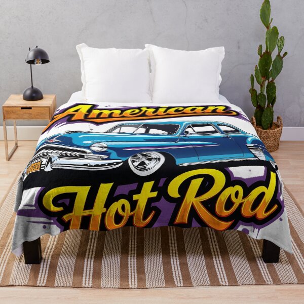 Item preview, Classic Blue Hot Rod Vintage Pop Art Illustration designed and sold by rgagliardi2017.