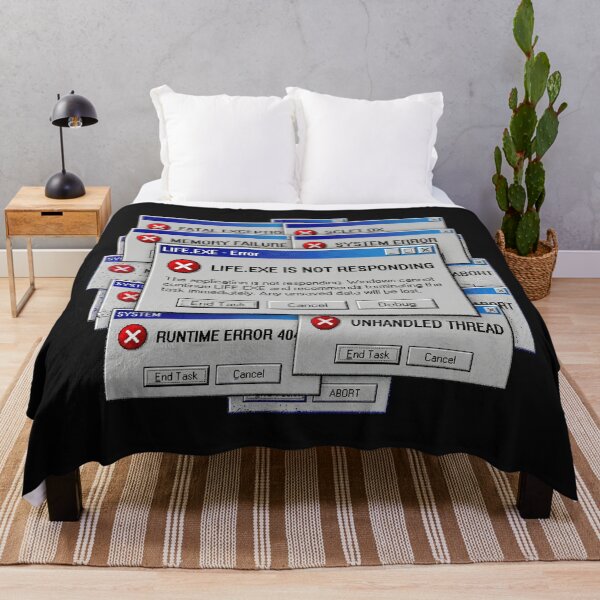 Item preview, Life.exe Is Not Responding Funny Existential Error Design designed and sold by afarkar.