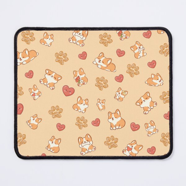 Item preview, Cute Kawaii Corgi Dog Seamless Pattern designed and sold by Cherry Emporium.