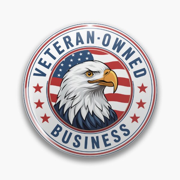 Item preview, Veteran-owned (USA Pride—American Eagle) designed and sold by CDUSA2025.