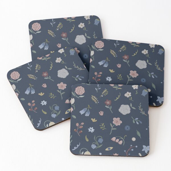 Item preview, Dark Folk Floral Pattern designed and sold by coshe.