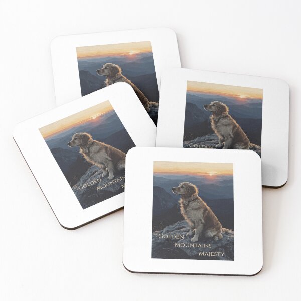 Item preview, Golden Retriever Mountain Sunrise Summit Hike designed and sold by HomeFarmPress.