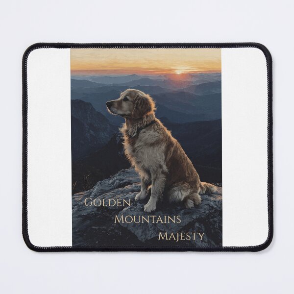 Item preview, Golden Retriever Mountain Sunrise Summit Hike designed and sold by HomeFarmPress.