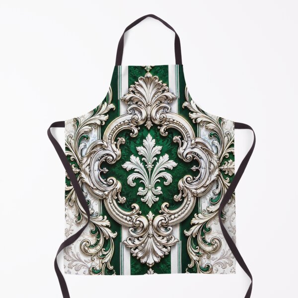 Item preview, Emerald Green & White Striped Baroque designed and sold by DesignsByPrnces.