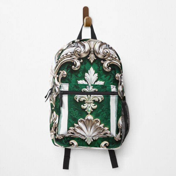 Item preview, Emerald Green & White Striped Baroque designed and sold by DesignsByPrnces.