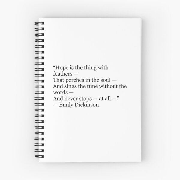Item preview, Hope Is the Thing With Feathers | Emily Dickinson Poetry Quote designed and sold by The Prose Atelier.