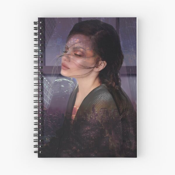 Item preview, New York City at Night | Double Exposure Urban Digital Portrait designed and sold by Skayana.