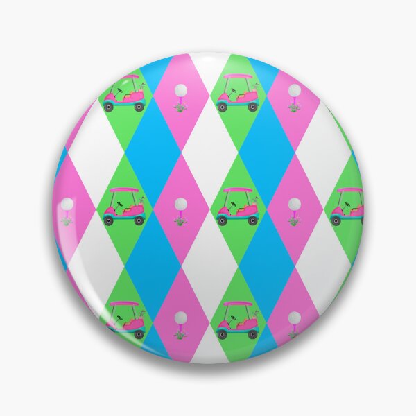 Item preview, Pink Golf Cart Argyle Pattern designed and sold by daphsam.