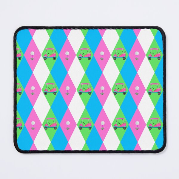 Item preview, Pink Golf Cart Argyle Pattern designed and sold by daphsam.