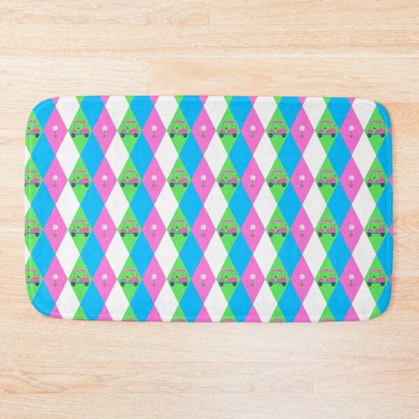 Item preview, Pink Golf Cart Argyle Pattern designed and sold by daphsam.