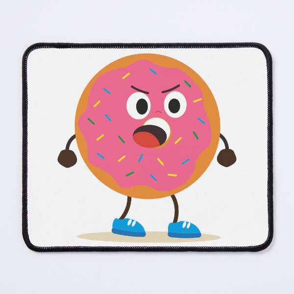 Item preview, Angry Pink Frosted Donut designed and sold by BetweenForms.