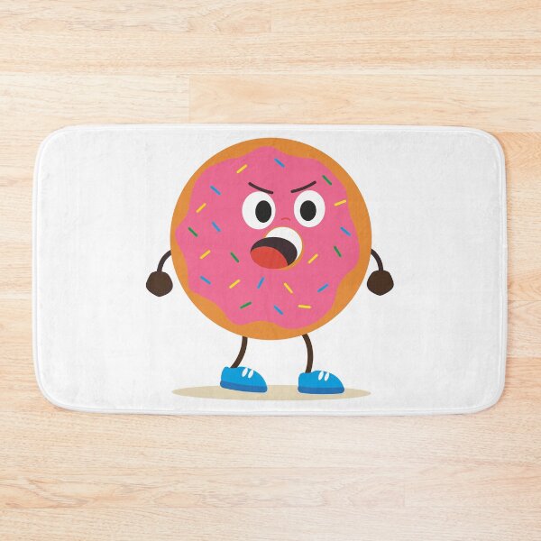 Item preview, Angry Pink Frosted Donut designed and sold by BetweenForms.