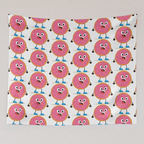 Item preview, Angry Pink Frosted Donut designed and sold by BetweenForms.