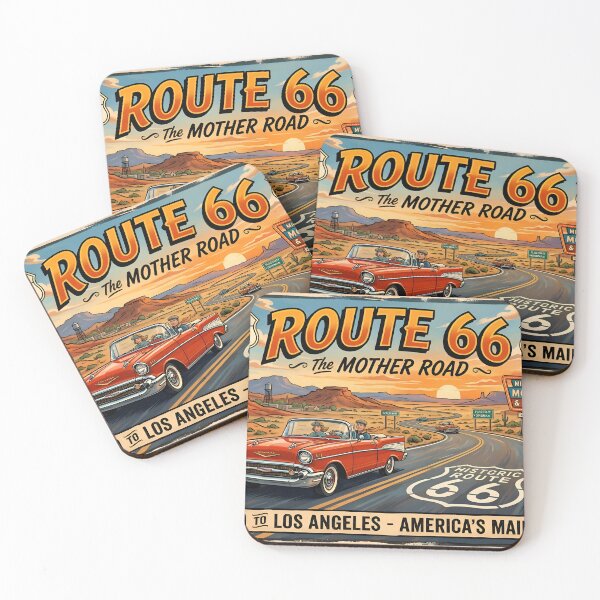 Item preview, Vintage Route 66 Mother Road Travel designed and sold by GoldenEraTravel.