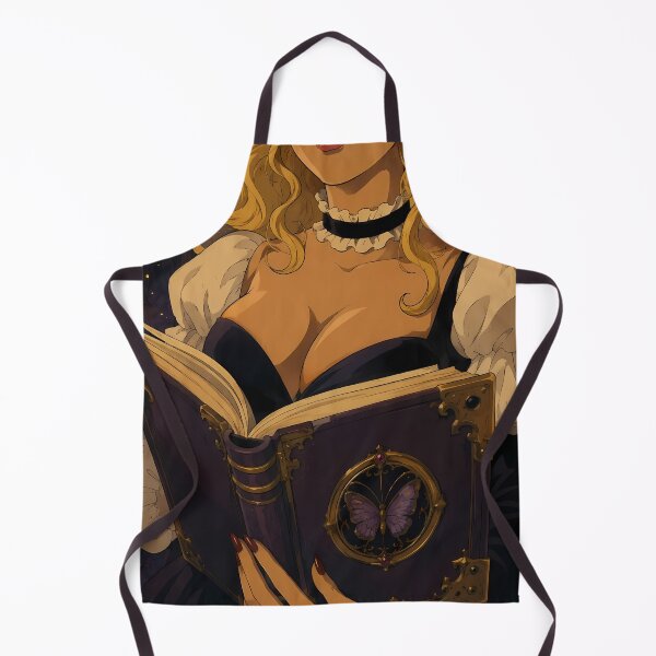 Item preview, Enchanted Spellbook Elf – Dark Fantasy Gothic Anime Illustration designed and sold by Hollow Moon Studios..